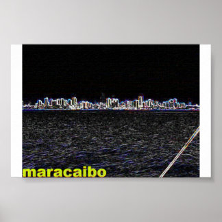 Pôster maracaibo à noite