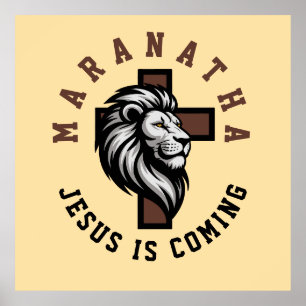Poster Maranata Jesus está vindo