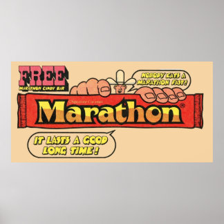 Poster Marathon Candy Bar