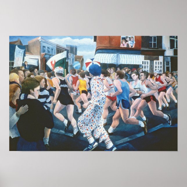 Poster Maratona Londres 1996 (Frente)