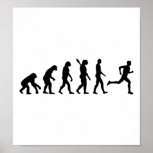 Poster Maratona running da evolução