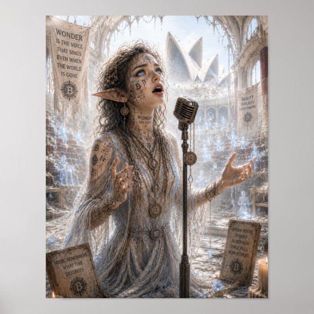 Poster Maravilha / Cantora / Palco da Ópera Australiana (Frente)