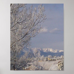 Poster Maravilha de inverno cena de montanha