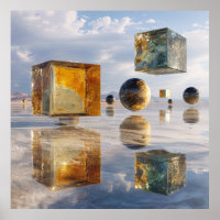 Maravilhas Geométricas Flutuantes Sobre a Água