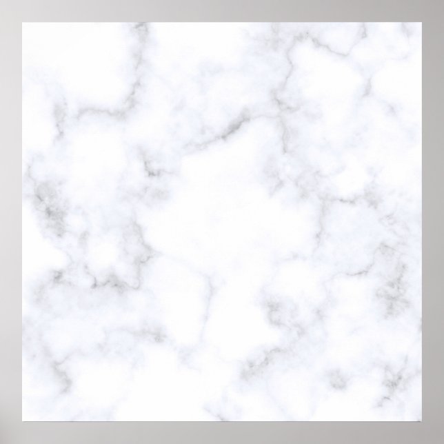 Poster Marble Branco (Frente)