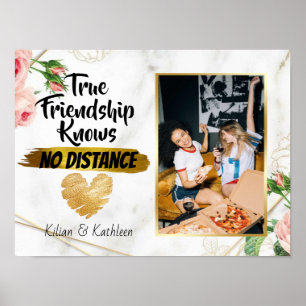 Poster Marble Elegant Distance Saindo da Amizade