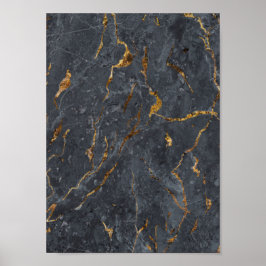 Poster Marble Glitter Geométrico