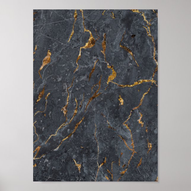 Poster Marble Glitter Geométrico (Frente)