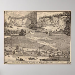 Pôster Marble Mills and Quarries italianos