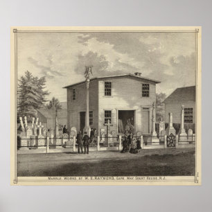 Poster Marble Works of WE Raymond