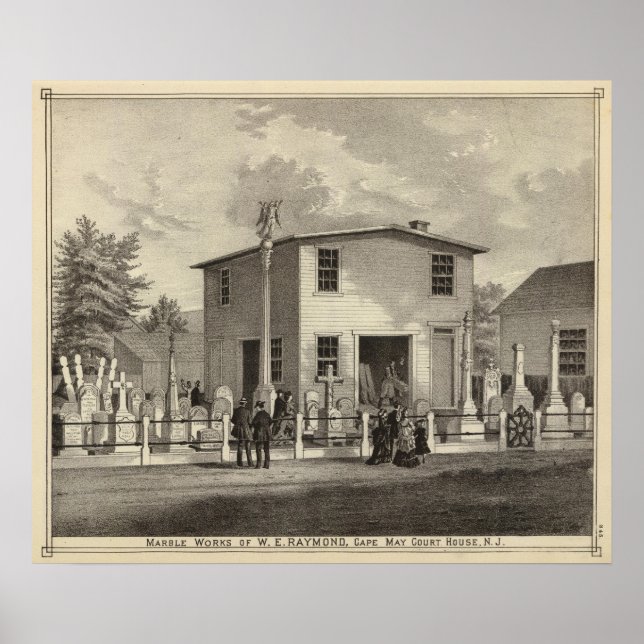Poster Marble Works of WE Raymond (Frente)