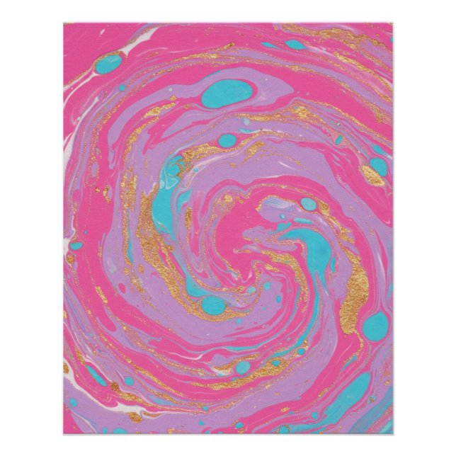 Pôster Marbled Swirl (Frente)