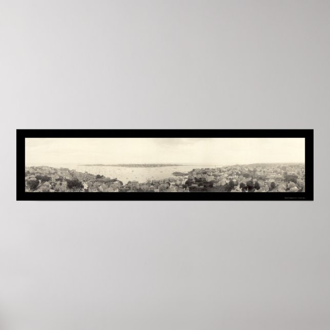 Poster Marblehead MÃE Birdseye Foto 1912 (Frente)