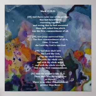 Pôster Marca 12:28-31