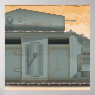 Pôster Marca Britânica 1 Tank