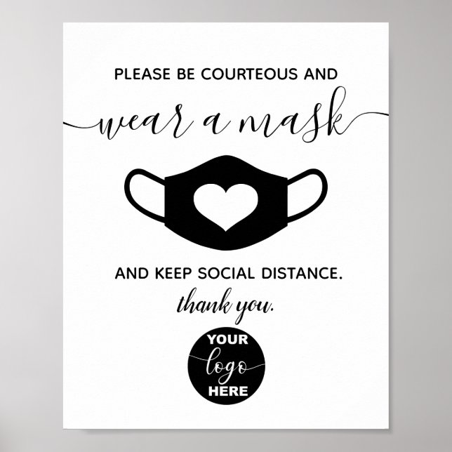 Poster Marca de logotipo personalizado Segurança comercia (Frente)