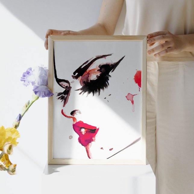 Pôster Marca de maquiagem de face aquática (Criador carregado)