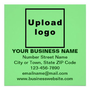 Pôster Marca de negócios em Poster brilhante ao quadrado 