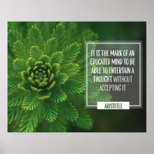 Poster Marca De Uma Mente Educada