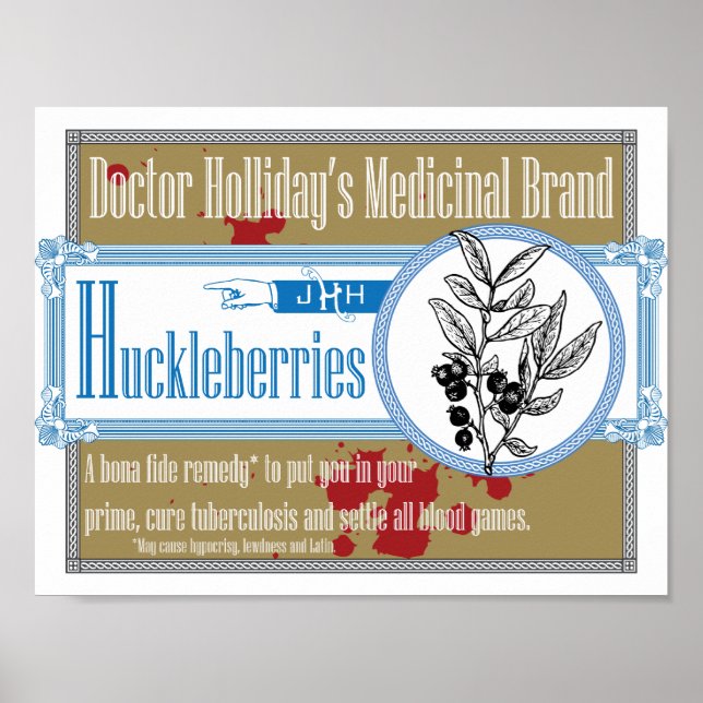 Poster Marca Medicina de Holliday Huckleberry (Frente)