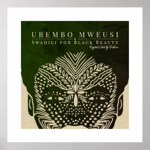 Poster Marcas de rosto tribais