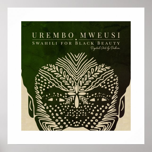 Poster Marcas de rosto tribais (Frente)