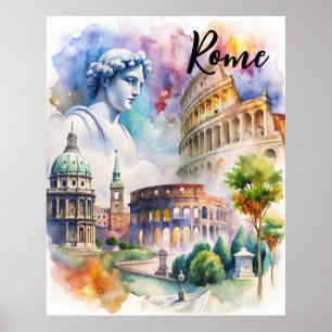 Poster Marcas Históricas de Roma