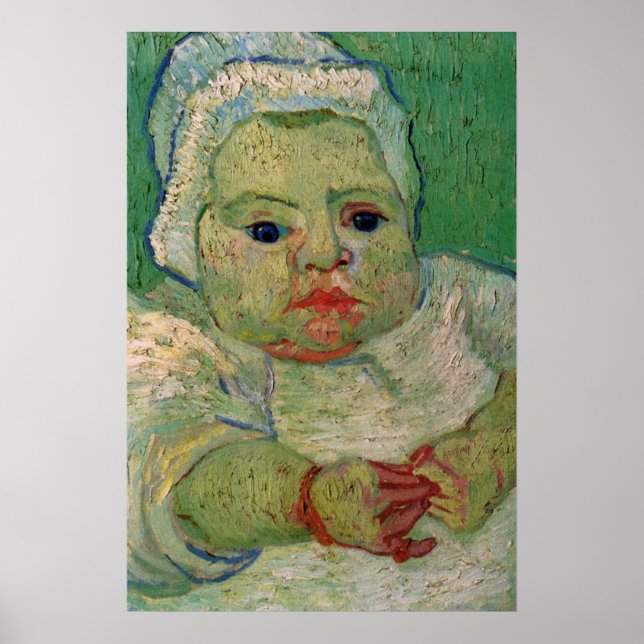 Poster Marcelle Roulin bebé por Vincent van Gogh (Frente)