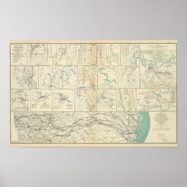 Poster Marcha Atlanta-Savannah (Frente)