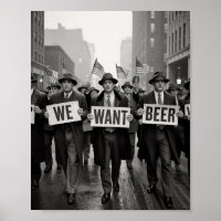 Marcha de Protesto da Era da Proibição Vintage Que