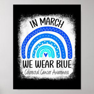 Poster Marcha do arco-íris Vestimos o Cancer Colorretal A