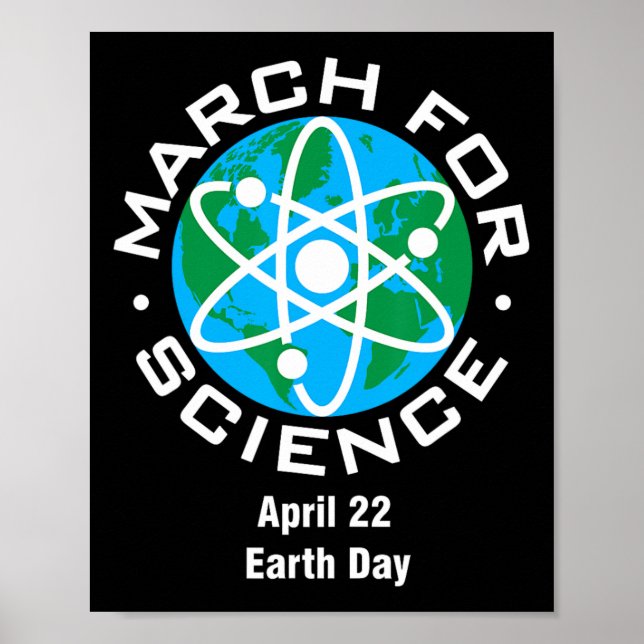 Poster Marcha Pelo Dia Da Ciência Na Terra (Frente)