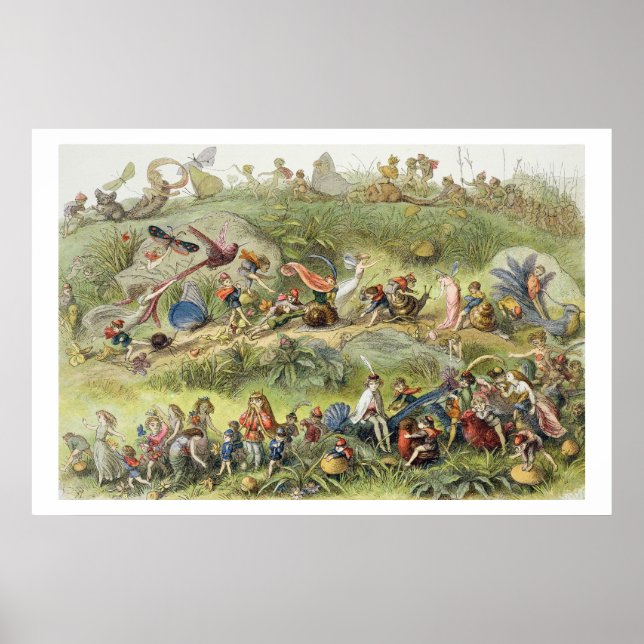 Pôster Marcha triunfal do Elf-King, ilustração de (Frente)