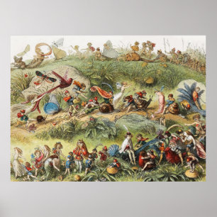 Poster Marcha Triunfal do Rei Elfo, Fadas, Goblins