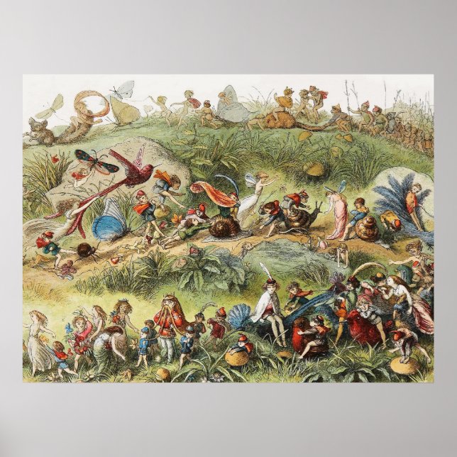 Poster Marcha Triunfal do Rei Elfo, Fadas, Goblins (Frente)