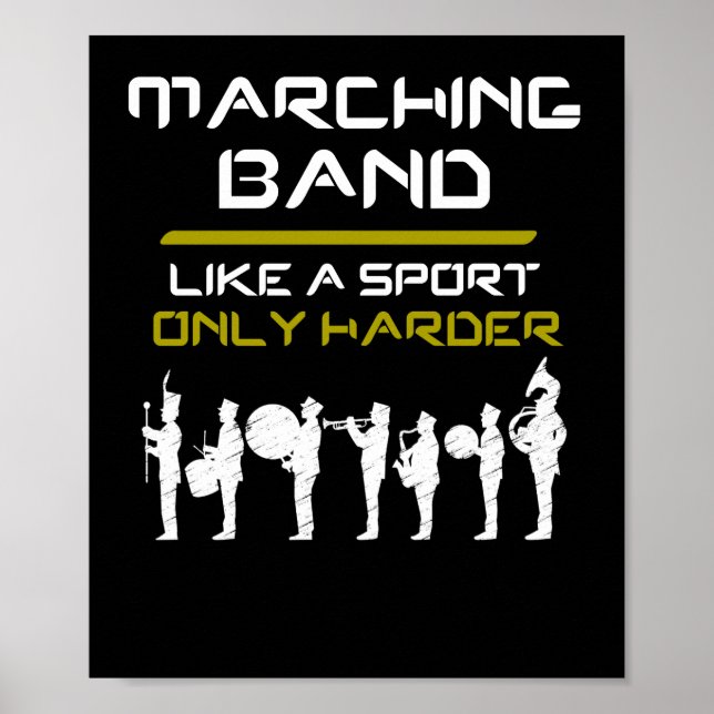 Poster Marchando Bandas Como Um Esporte Apenas Músicos Ma (Frente)