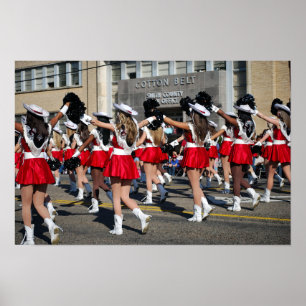 Poster Marchantes do Desfile do Festival da Rosa do Texas