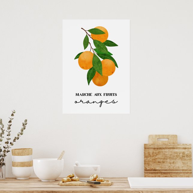 Poster Marche aux laranjas frutas (Cozinha)