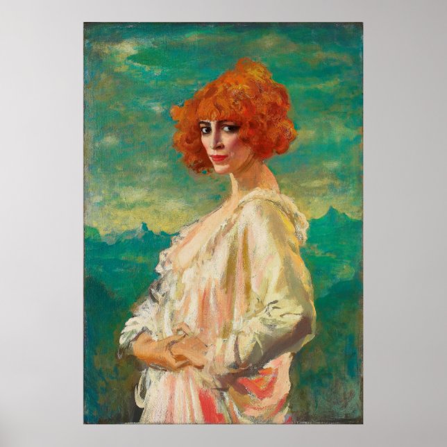 Poster Marchesa Casati de Augustus Edwin John (1919) (Frente)