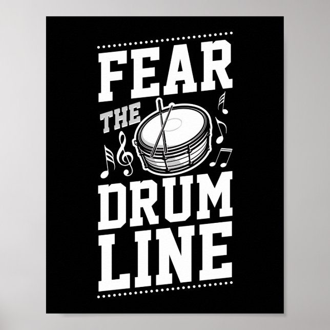 Poster Marching Banda Drum Corps Teme O Drumline (Frente)