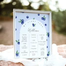 Poster Marco da festa de aniversário do primeiro garoto B