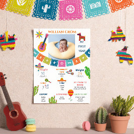 Poster Marco de Cactus da Festa Mexicana 1º Ano de Aniver