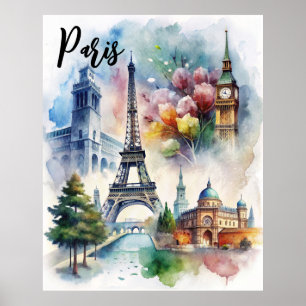 Poster Marco Histórico de Paris