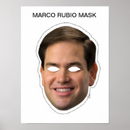 Poster Marco Rubio Mask