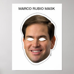Poster Marco Rubio Mask