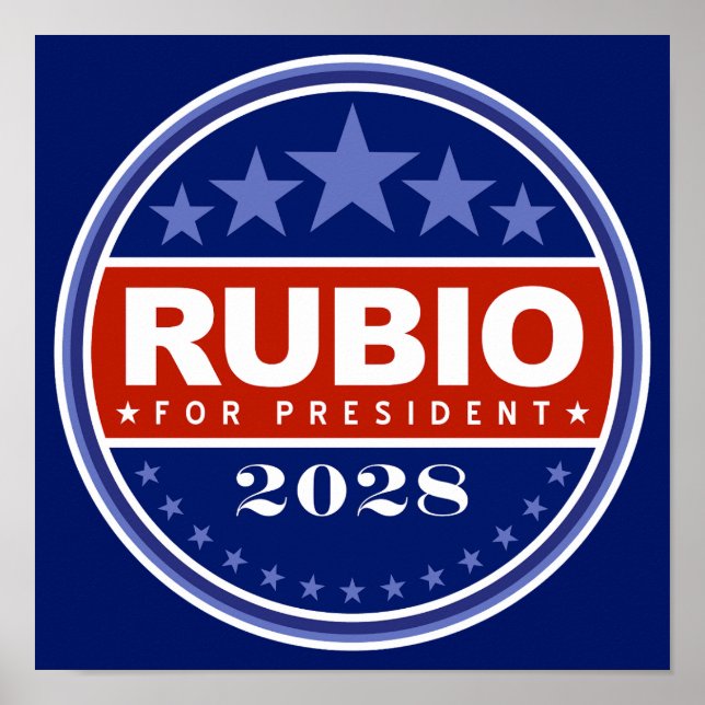 Poster Marco Rubio Presidente 2028 (Frente)