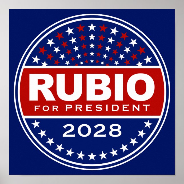 Poster Marco Rubio Presidente 2028 (Frente)