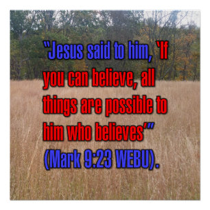 Pôster Marcos 9:23 WEBU