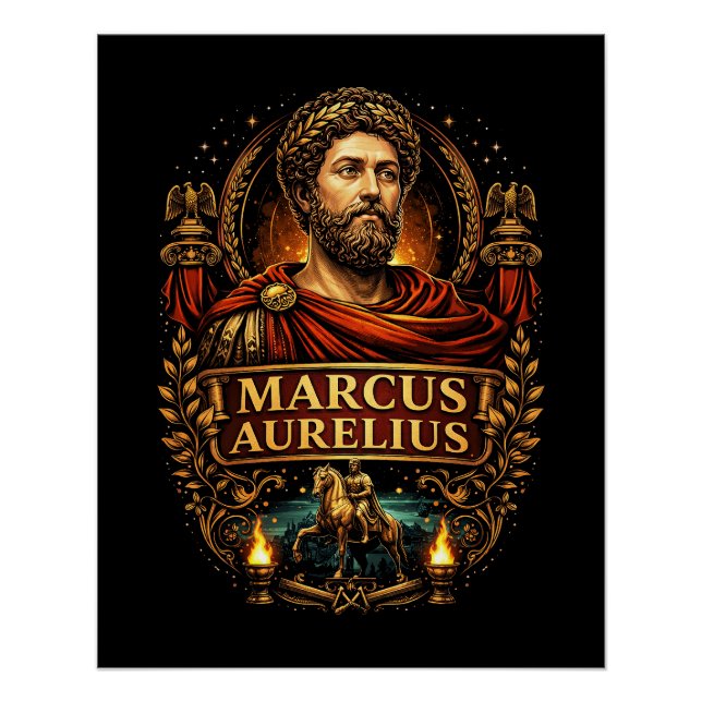 Pôster Marcus Aurelius (Frente)