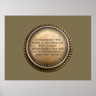 Poster Marcus Aurelius Cotação Moedas Opinionadas